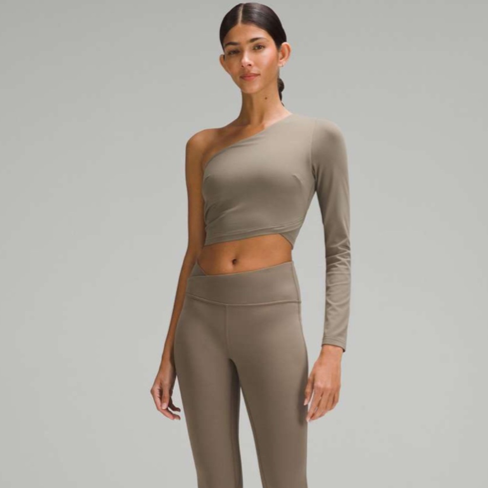 Lululemon Align Asymmetrical Long-Sleeve Shirt (Size 6) in Nomad